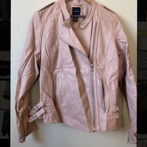 Lane Bryant Pink Moto Vegan Leather